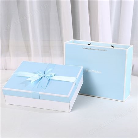 纸盒 蝴蝶结礼品盒现货创意大号伴手礼口红香水包装盒定制 天地盖