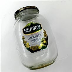 食品玻璃罐贴纸 防水防油高清印刷透明烫金不干胶标签