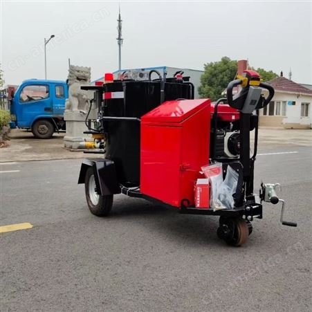 新疆省乌鲁木齐市政道路沥青路面修补灌缝机 牵引式100L智能温控公路灌缝机厂家