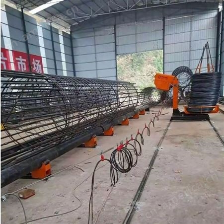 广西柳州自动钢筋笼绕筋机高铁建筑钢筋滚笼机销售