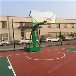 弹性篮球架 固定式篮球架 河北珅玖体育 施工方案