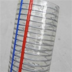 PVC透明钢丝软管 耐高温透明钢丝管 耐高温透明塑料软管