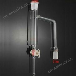 天沪 油水分离器 50ML/24*2 四氟活塞油水分离器 玻璃分水器