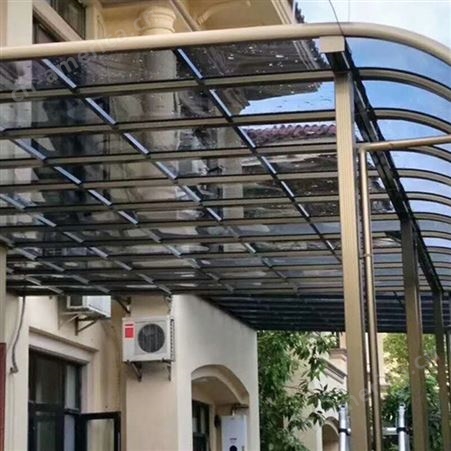 铝合金型材雨棚 铝合金露台雨棚 铝合金固定雨棚 铝合金雨棚报价