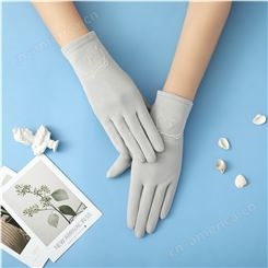 东弘生产 韩版中长款手套 女士触屏手套 棉质防滑手货供应