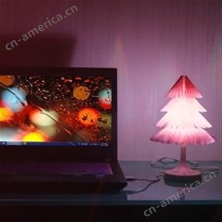 红素USB电脑直插夜灯免费设计logo 300个起订不单独零售