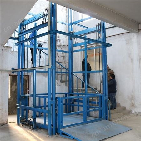厂房升降货梯 两层厂房车库 固定链条式升降机