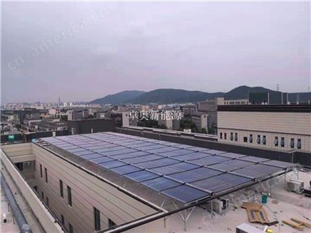 扬州生活用品厂22组太阳能集热器10吨太阳能热水系统