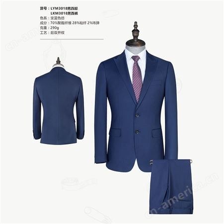 男式西服套装 企业办公室商务职业正装 面料舒适 量身打造