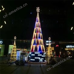 节日圣诞节户外美陈布置_场景布置装饰摆件大型圣诞树_