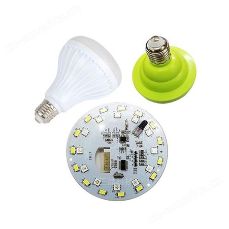 七彩LED球泡灯无线音响蓝牙主板智能节能灯音箱PCBA方案开发