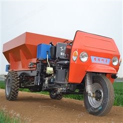 大棚用三轮撒肥机 有机肥颗粒肥撒粪车 大马力撒肥车