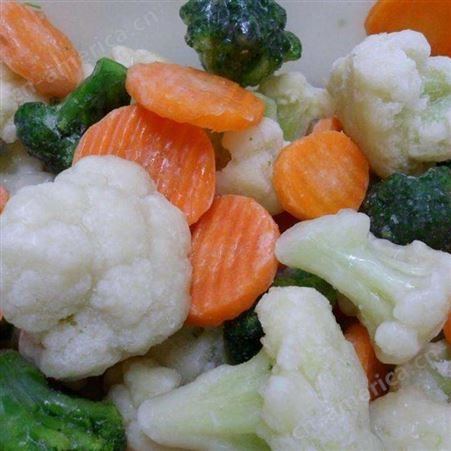 保质期长什锦速冻混合蔬菜 冷冻混合蔬菜厂家供应 绿拓食品