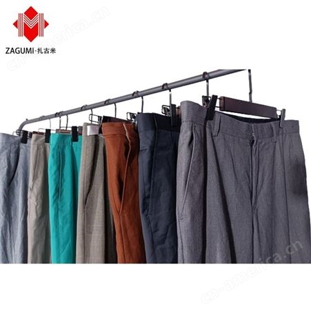 广州扎古米 中国二手旧服装出口批发厄立特里亚二手衣服出口旧男式西裤二手