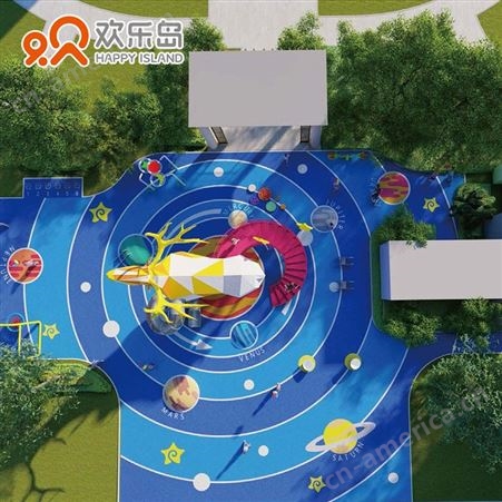 星空鹿主题乐园儿童游乐设备厂家规划设计定做 小区鹿滑梯