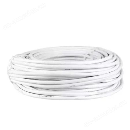  弘泰线缆有限公司 一枝秀 多芯电线白色护套线铜芯软线2芯2*1.0