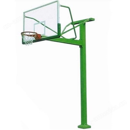 厂家生产固定式地埋丁字篮球架体育器材学校小区公园固定式篮球架