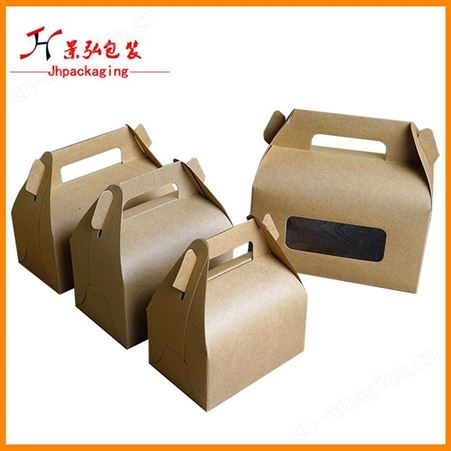 通用包装盒 牛皮礼品纸盒 蛋黄酥包装盒6粒装定制手提