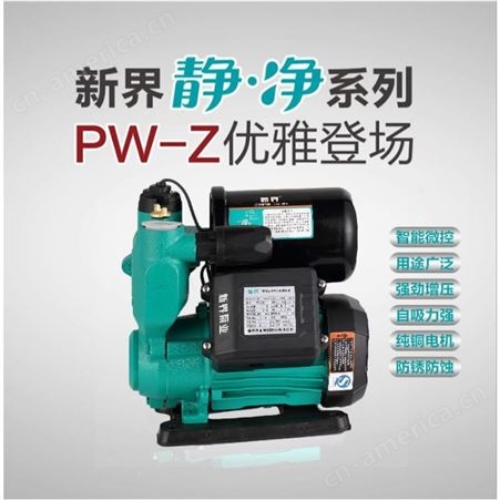 新界智能全自动自吸电泵PW125Z小户型家用自来水增压泵