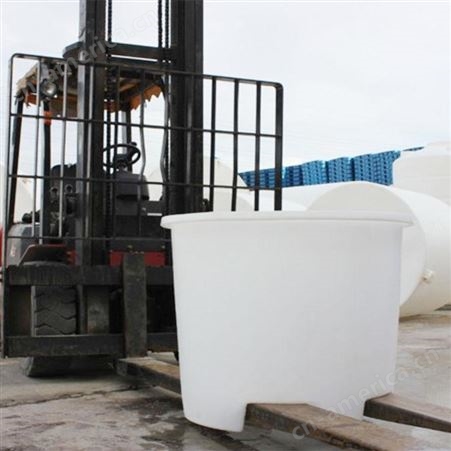 带叉车槽塑料桶 1000升1500L大胶桶化工盛丝桶化纤桶布料铲车桶