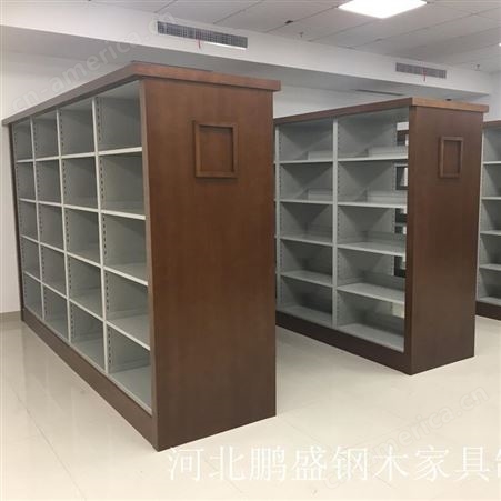 钢制阅览室图书架尺寸冠桥图书馆书架生产厂家钢木书架批发价格