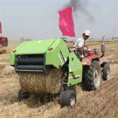生产加工 小麦秸秆圆捆机 农作物粉碎压块机 站立捡拾圆捆机
