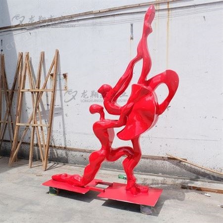 深圳玻璃钢人物雕塑户外园艺园林景观抽象芭蕾舞人物商业美陈摆件定制价格