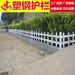  塑钢护栏 华工 庭院pvc栅栏 草坪防护栏 市政围栏