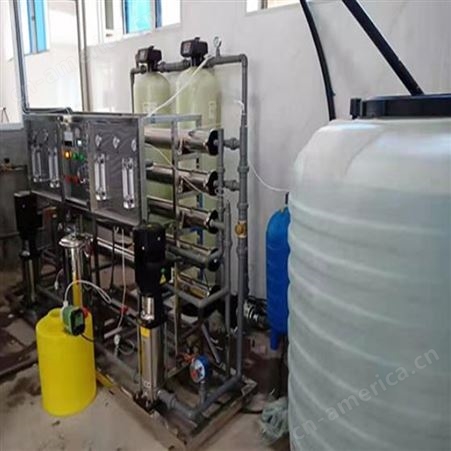 峻峰 大中小型食品厂加工用的纯水设备 每小时流量7吨反渗透安装