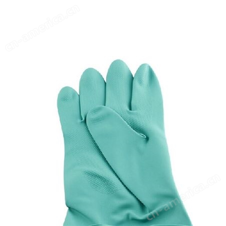 雷克兰Lakelａnd EN19F耐酸碱腐蚀防化有衬防滑 绿色耐油丁腈手套
