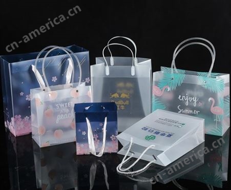 兴拓 透明pp材质手提袋 定制透明印logo塑料手提服装礼品购物袋