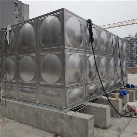 定制304不锈钢水箱 工厂饮用水保温箱 组合式方形储水设备