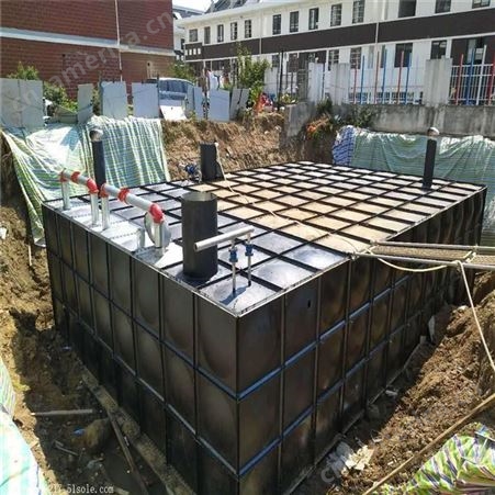 地埋式方形不锈钢水箱 热镀锌焊接式双层保温箱