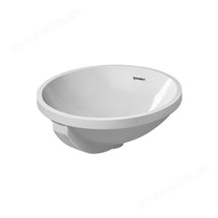 杜拉维特台下盆046840家用卫生间陶瓷面盆圆形嵌入洗手池洗脸盆