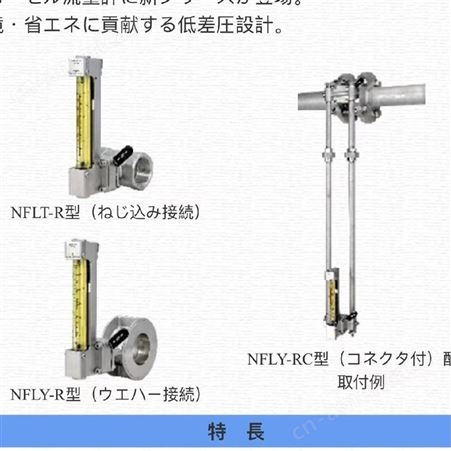 日本FLOW CELLフロ-セル流量计 配管安装（带接头）NFLY-RC型高温工作