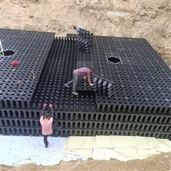 济南起步区蓄水模块厂家 东吴高承压雨水收集池PP模块搭建 海绵城市建设总包