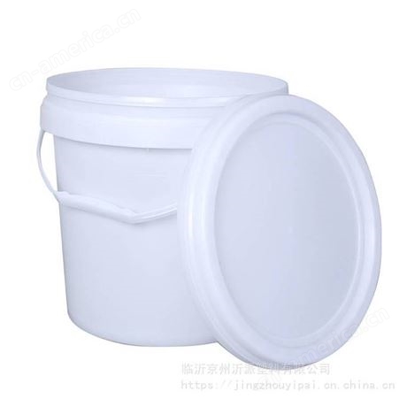 10L白色涂料桶厂家供应塑料广口带密封盖红黑黄多色10升润滑油桶