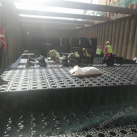 吸水 渗水 蓄水 净水排水 灌溉 东吴海绵城市 PP下雨蓄水模块生产施工