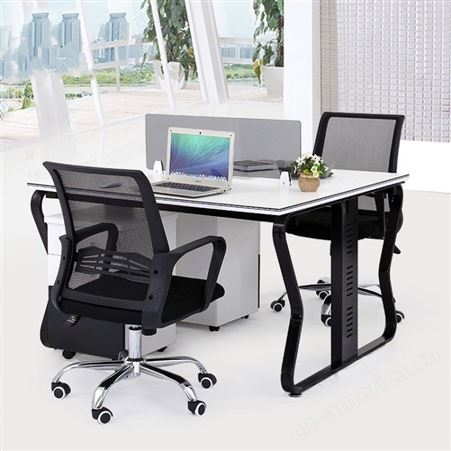 办公桌工位简约现代职员桌椅组合4/6人位办公家具