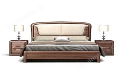 江苏北欧双人床简约开泰家具各种风格新中式家具