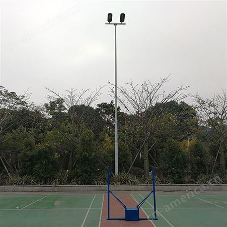 东莞市6米篮球场灯杆安装 YG-DG06篮球场灯杆 配送灯头支架和预埋件