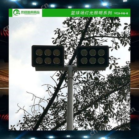 台山市标准篮球场灯杆生产 优格6m照明灯杆 设计新颖