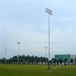 潮州市户外足球场照明灯杆 两节式足球场高杆灯杆 优格体育