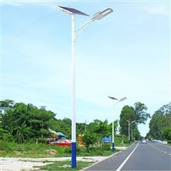 劲辉农村道路6米8米太阳能路灯 一体化双臂双户外头灯