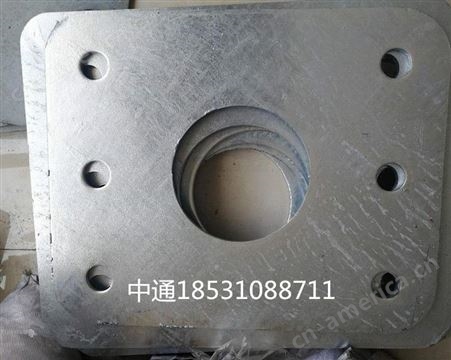 上海优质预埋件厂家 中通制作热镀锌接触网钢板 地脚螺栓 法兰盘