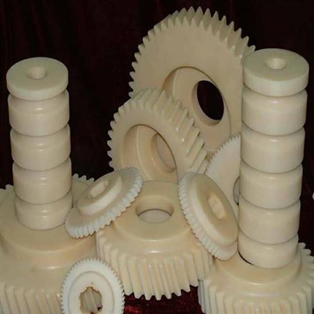直供mc尼龙齿轮来图定制精密含油尼龙加工件耐磨尼龙传动塑料齿轮